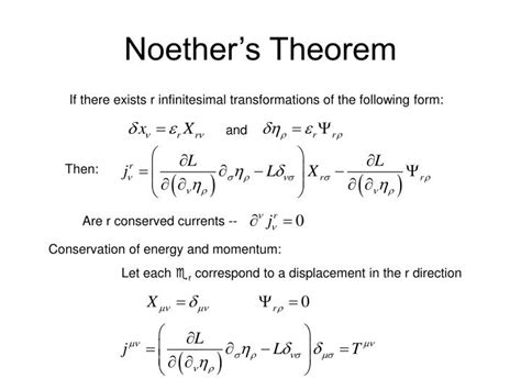derivation of noether's theorem